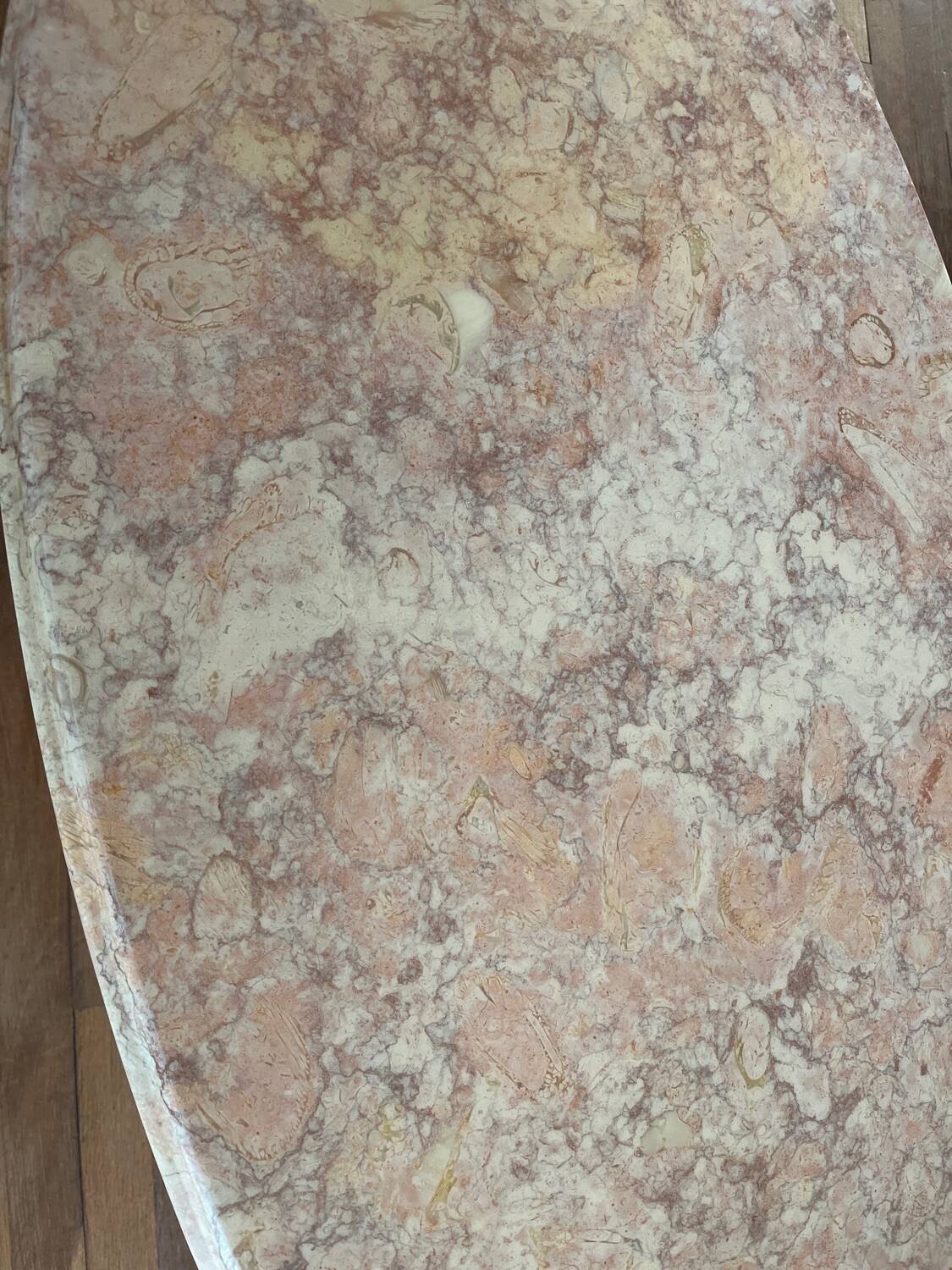 Table basse marbre onyx et laiton vintage