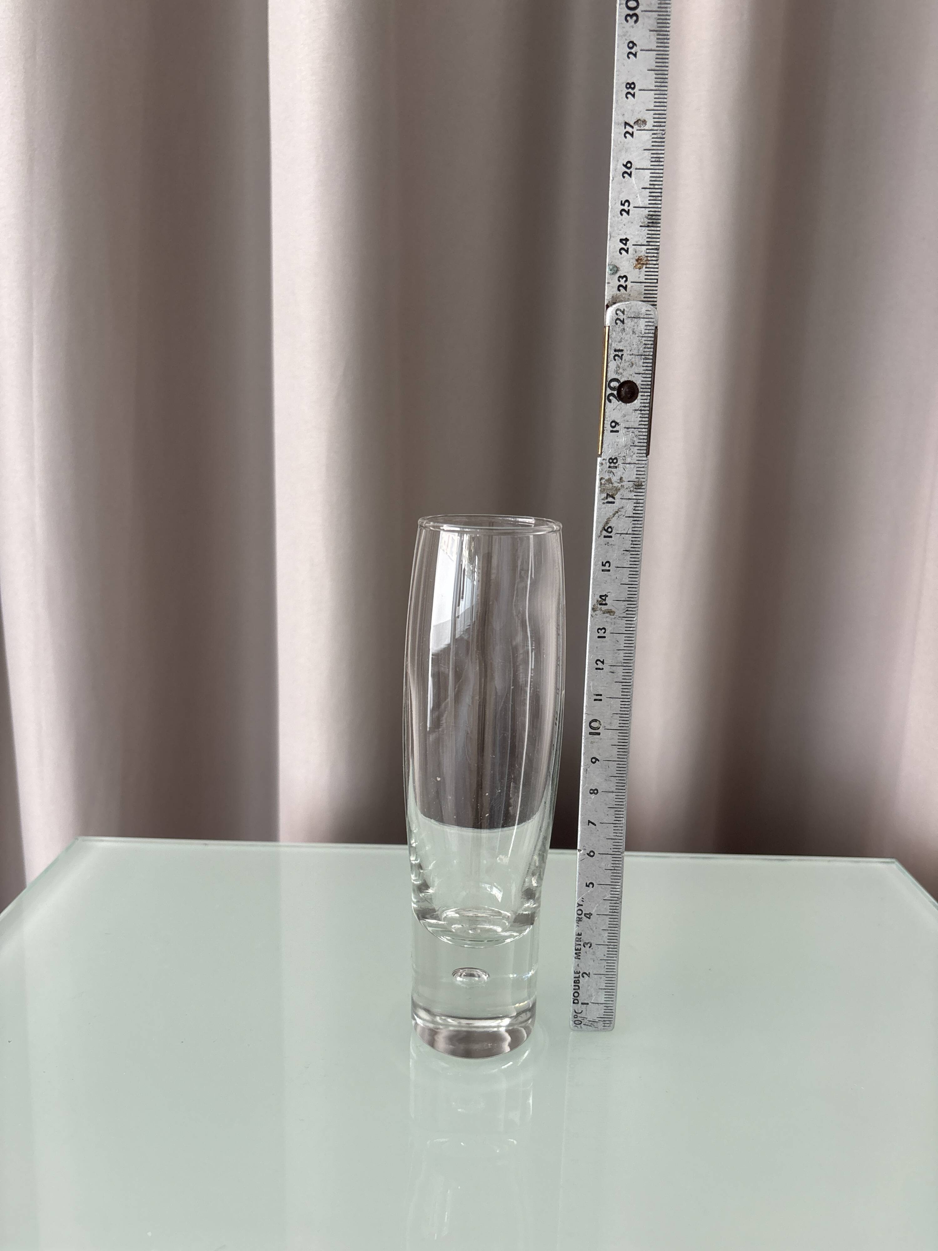 Set of 6 Vintage Durobor Bubble Champagne Flutes | Belgian Design
