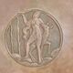 Sune Bäckström, solid bronze plate with a decoration of the goddess Diana, Swedish grace.