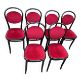 Lot de 6 chaises bistrot à médaillon