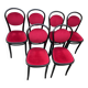 Set of 6 medallion bistro chairs