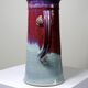 Large stoneware art jug by Lévéjac, Michel Goldstyn, flamed oxblood glaze