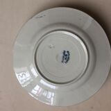 Set of 6 plates in faience Luneville model Passiflore