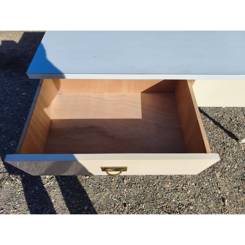 Console vintage bois et formica
