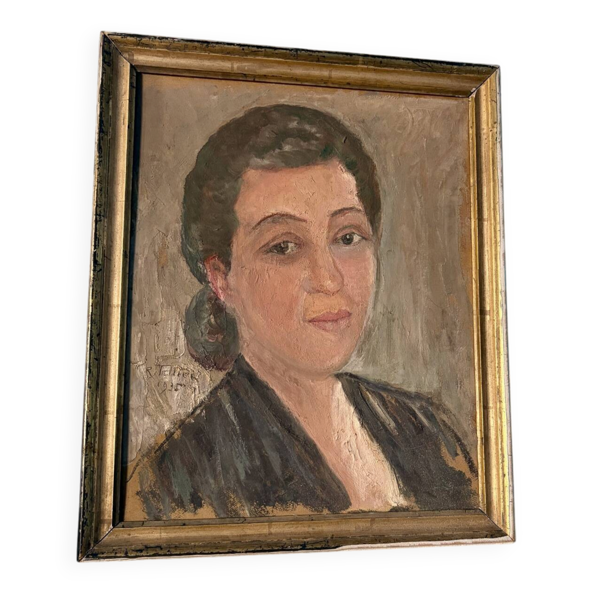 Oil on cardboard Portrait of Suzanne 1935
