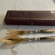 Box of 2 salad servers antique
