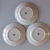 Set of 12 plates in Sarreguemines earthenware - decoration 12 months of the year