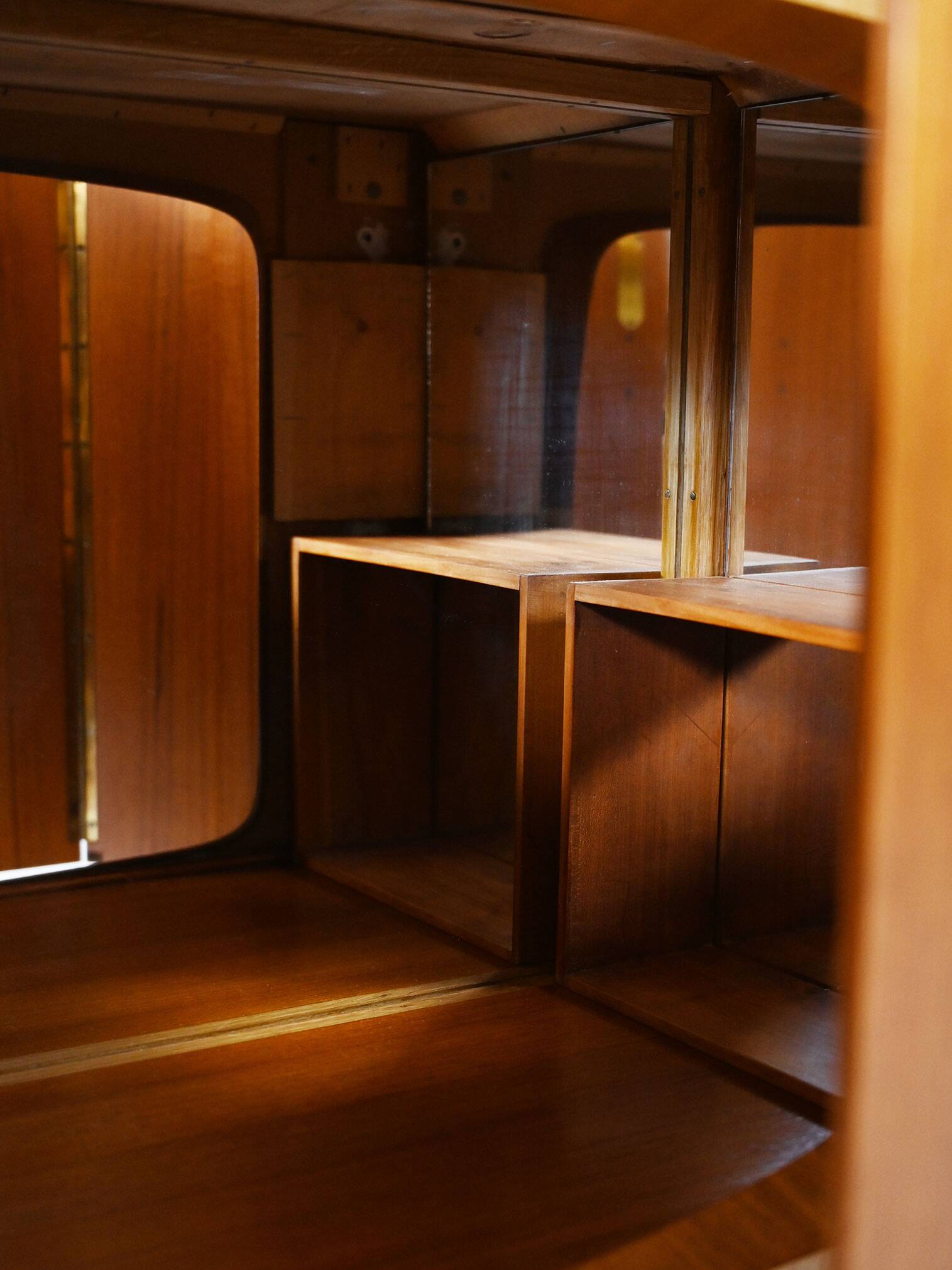 Meuble bar scandinave vintage en teck, années 1950
