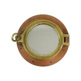 Authentic copper porthole mirror nautical shipping 32cm
