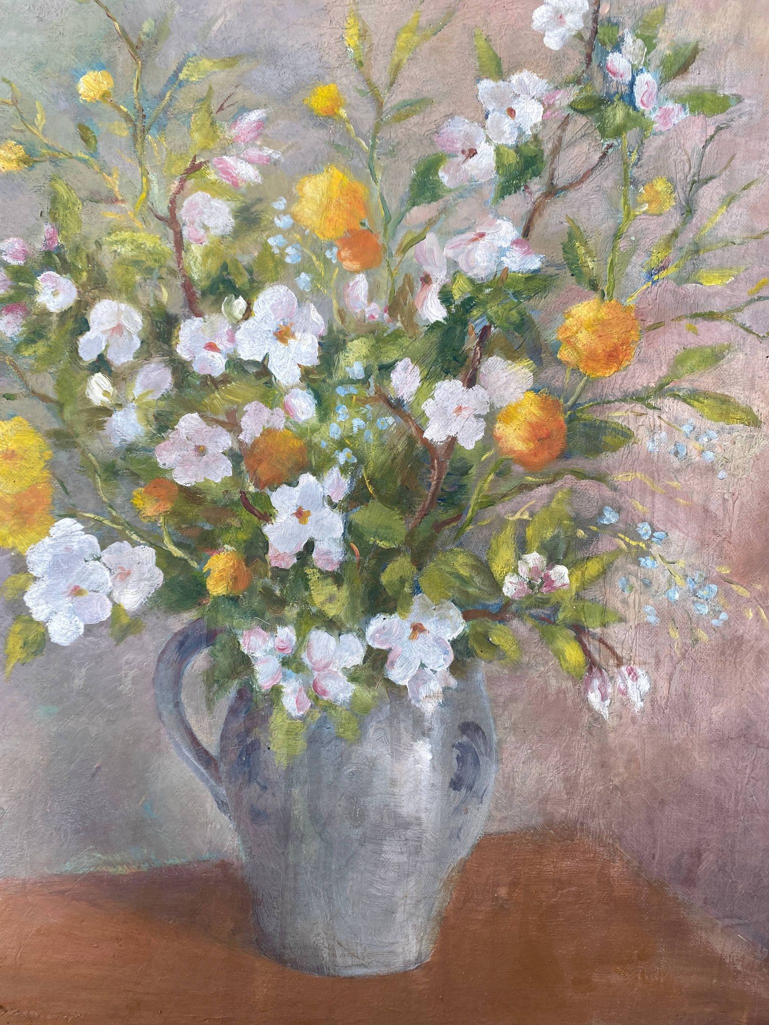 Tableau réalisé à l'huile sur toile enchâssée