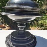 Ancient Burmese laywood offering pot