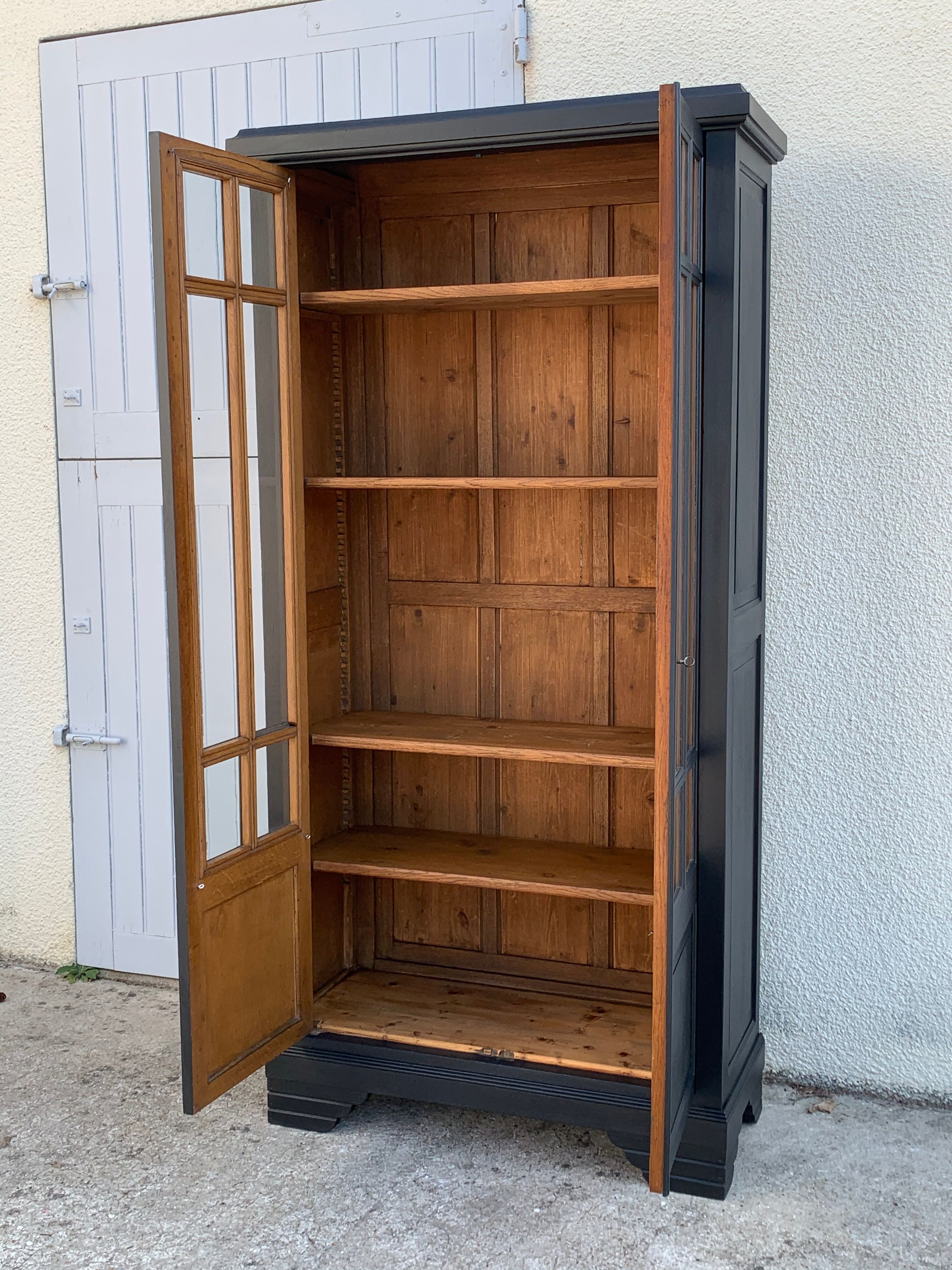 Glass-glazed Parisian wardrobe 1930