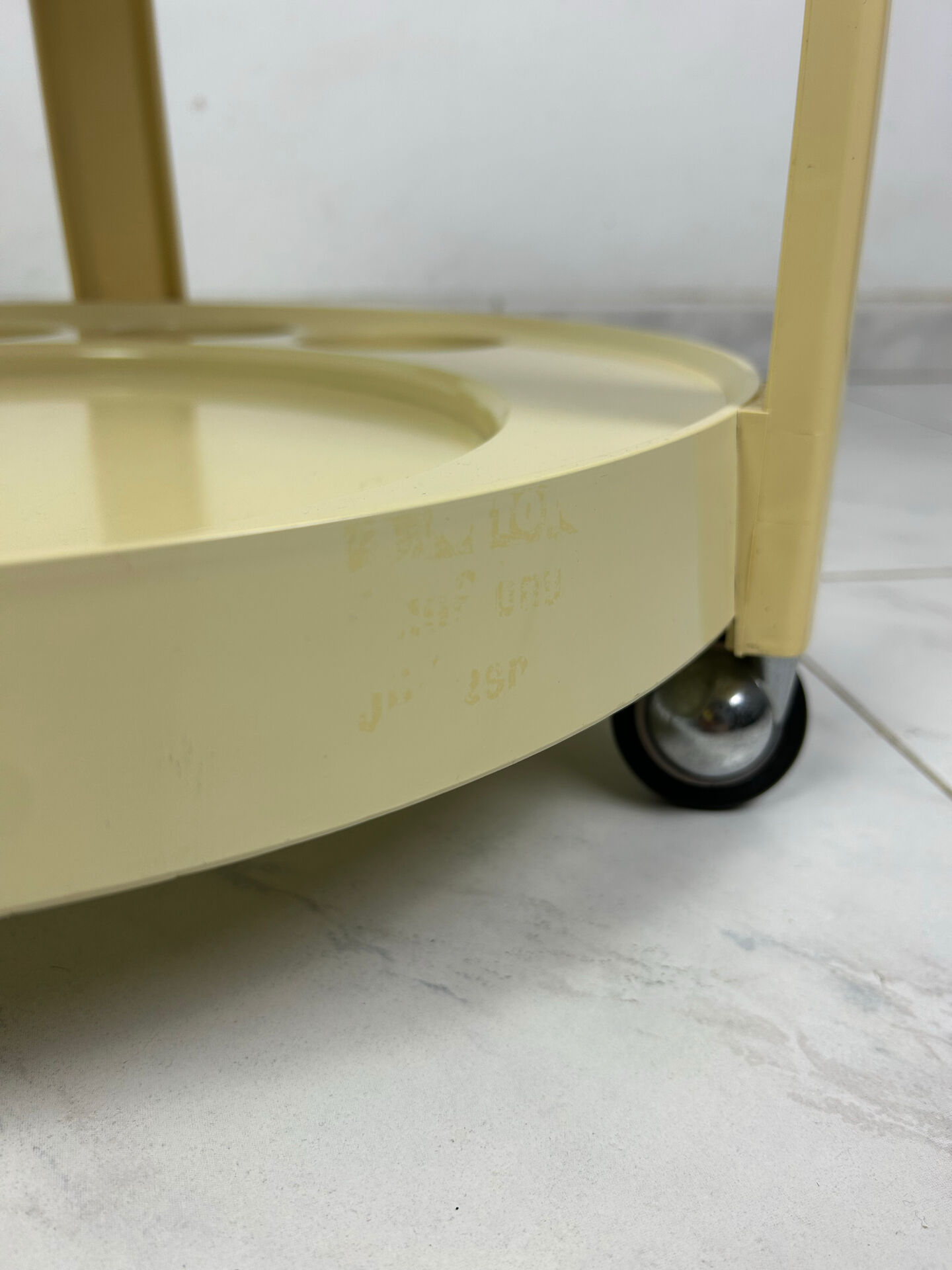 Vintage space age trolley side table
