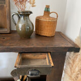 Old wooden workbench