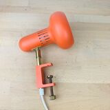 Spot lamp orange clamp 70s space age