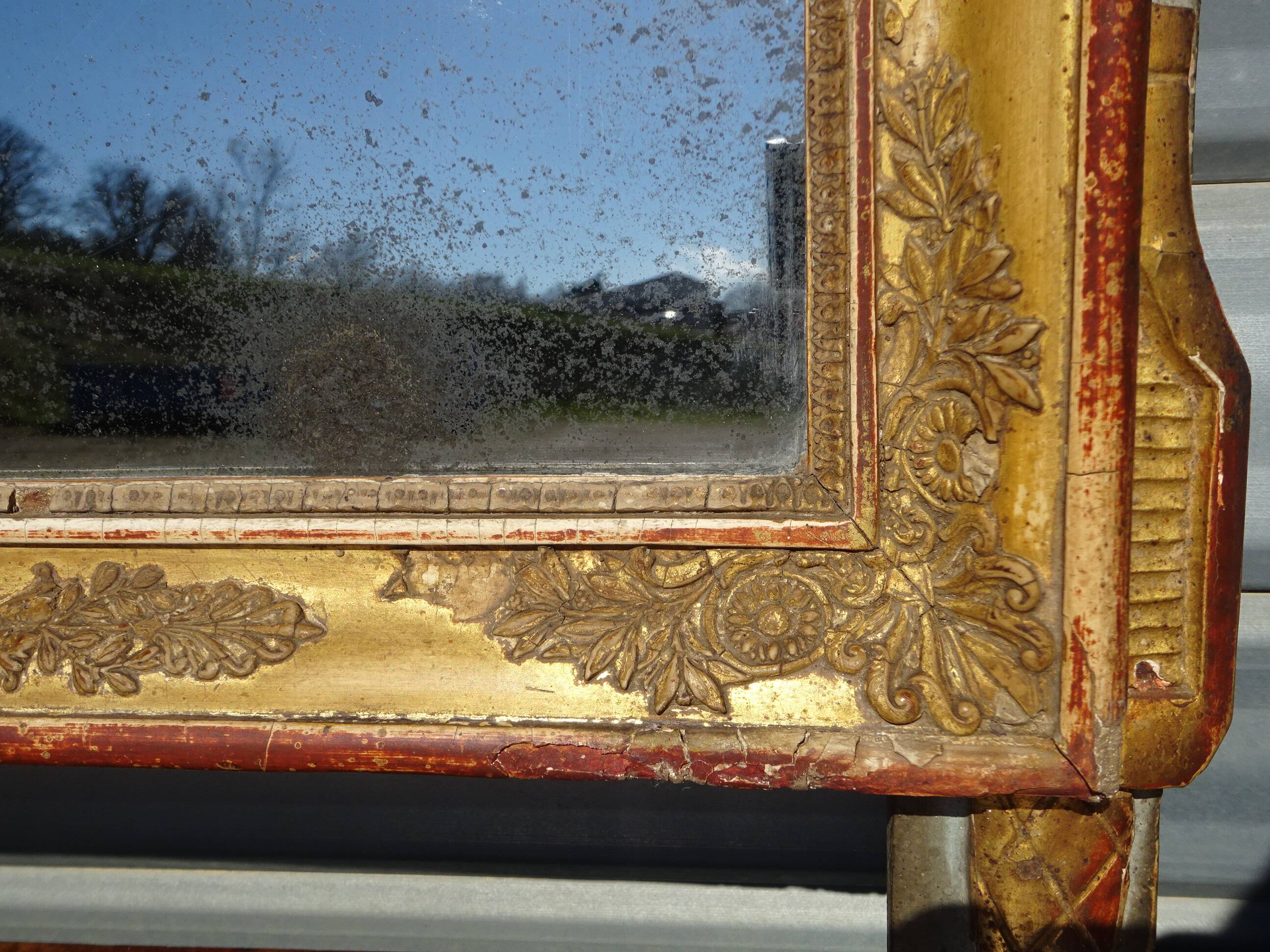 Very old Louis XVI style mirror.