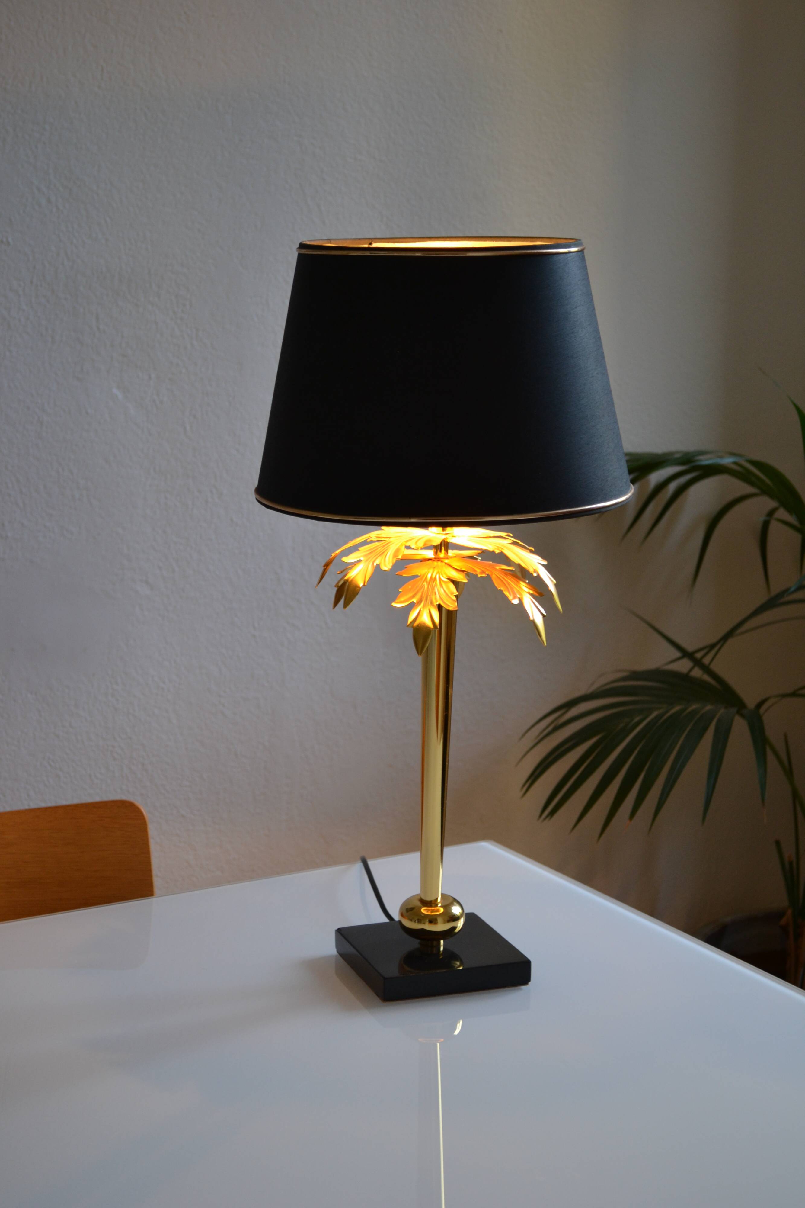 “Palm tree” lamp chandelier Deknudt Belgium