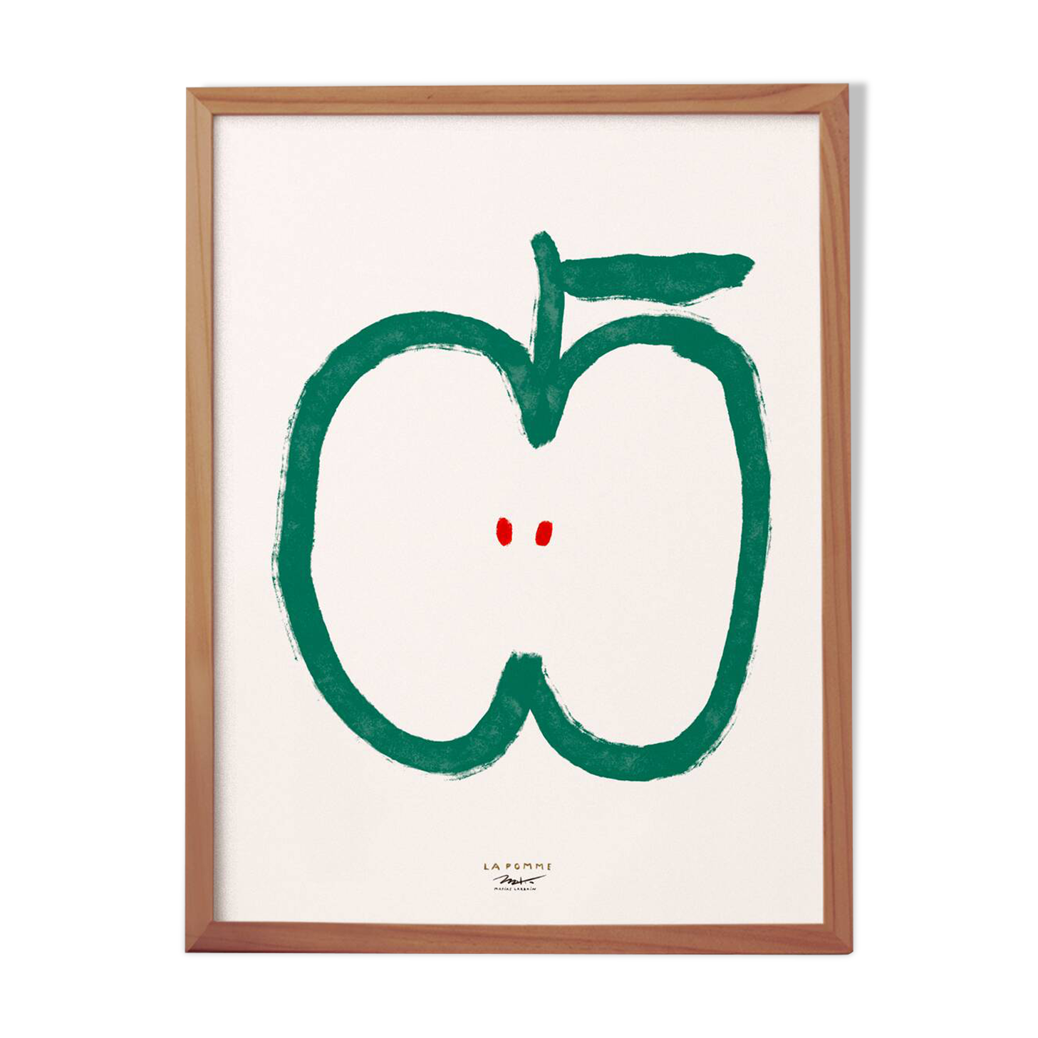 The Apple - wall poster 50x70cm