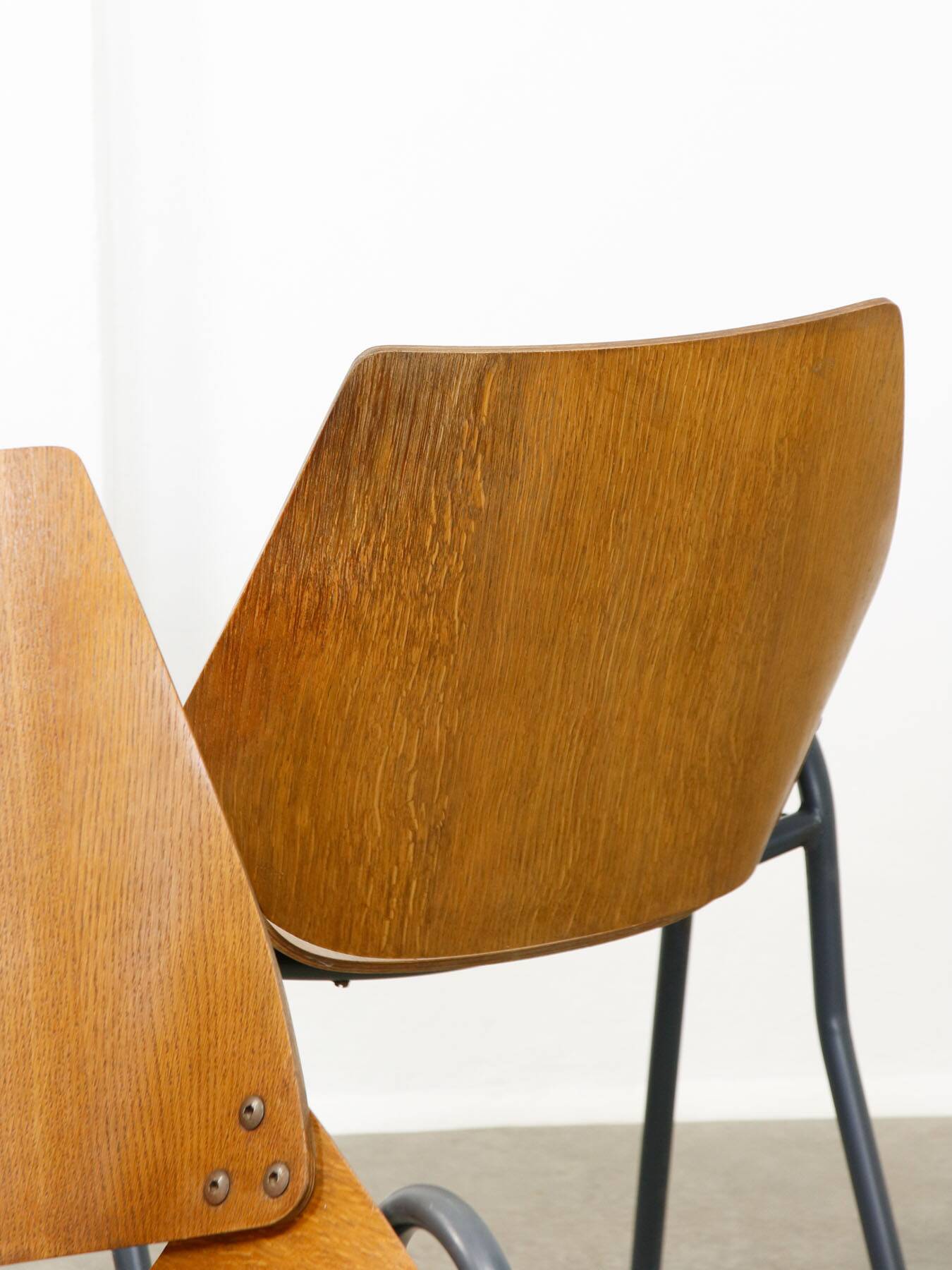Linking Shell Chairs by Niko Kralj for Stol Kamnik, 1970s