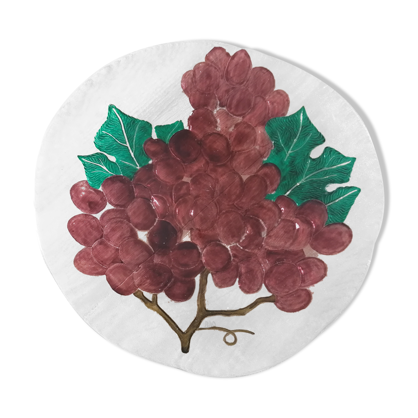 Plat signé