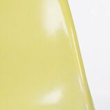 Ensemble de 4 chaises à coque latérales Eames DSW originales Herman Miller jaune citron
