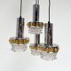 Solid Cascade chandelier with 4 lights, 1970s