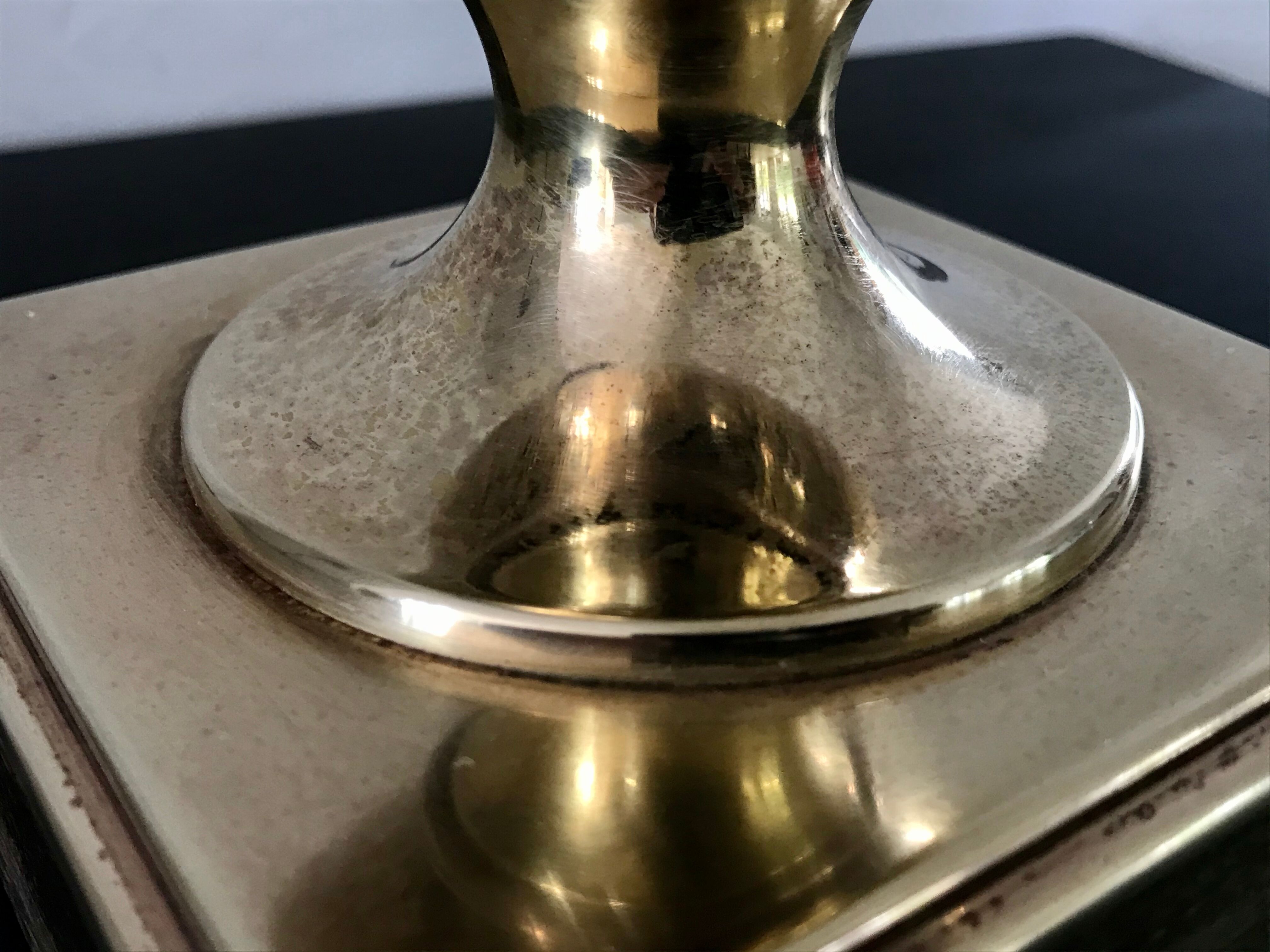 Vintage brass lamp by Le Dauphin