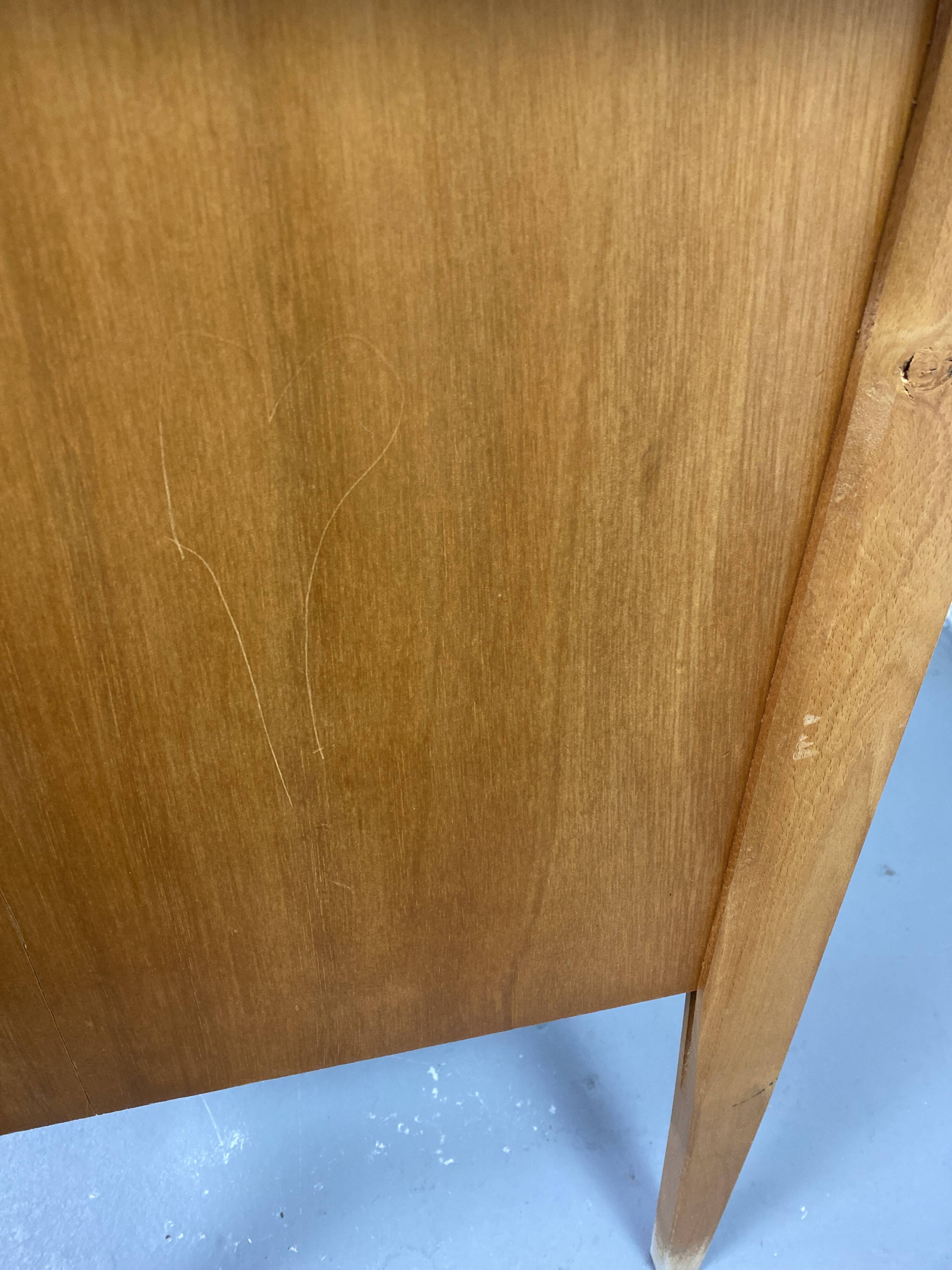 Bureau vintage en formica bois et métal
