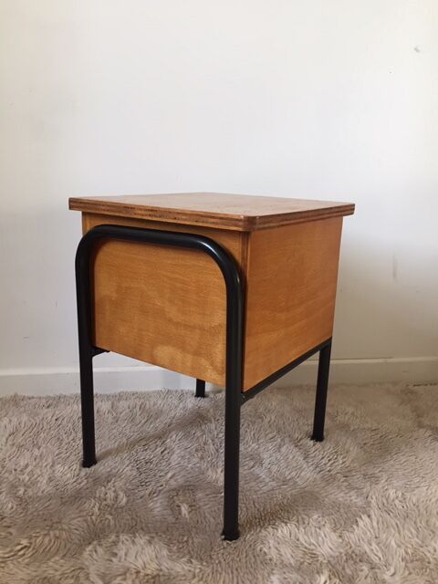 Vintage boarding school bedside