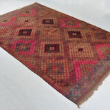 Anatolian handmade kilim rug 293 cm x 193 cm