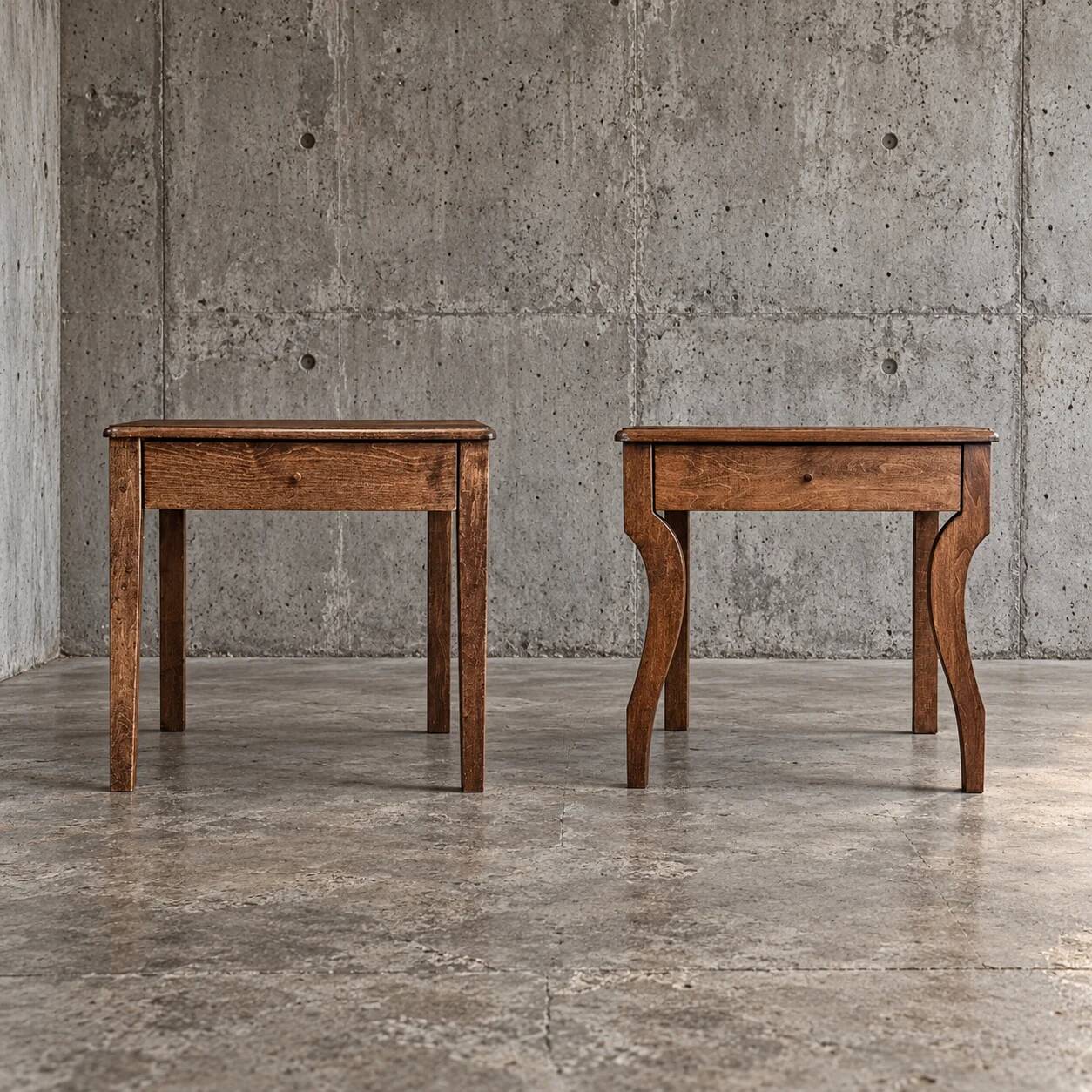 2 x matching night stand / side table / 1980s