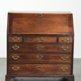 English antique secretary from the 18th century made of oak