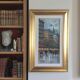 A. martini, active 20th century. the grand boulevards. oil on canvas.