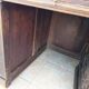 Large Gothic desk in solid oak from the 19th century.