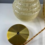 Suspension with antique globe