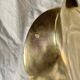 Vintage Gold Brass Heron - 43cm
