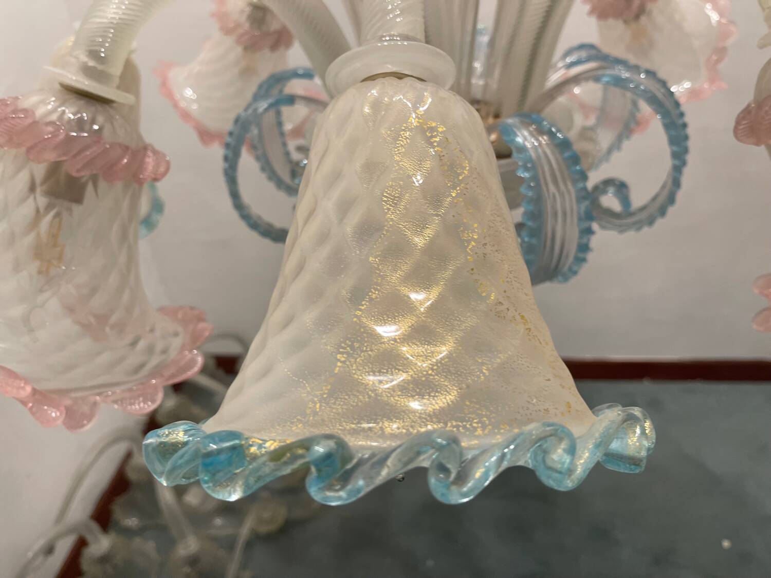 Large Venetian Murano Glass Chandelier 1960’s