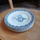 6 Terre de Fer "Lorraine" dessert plates