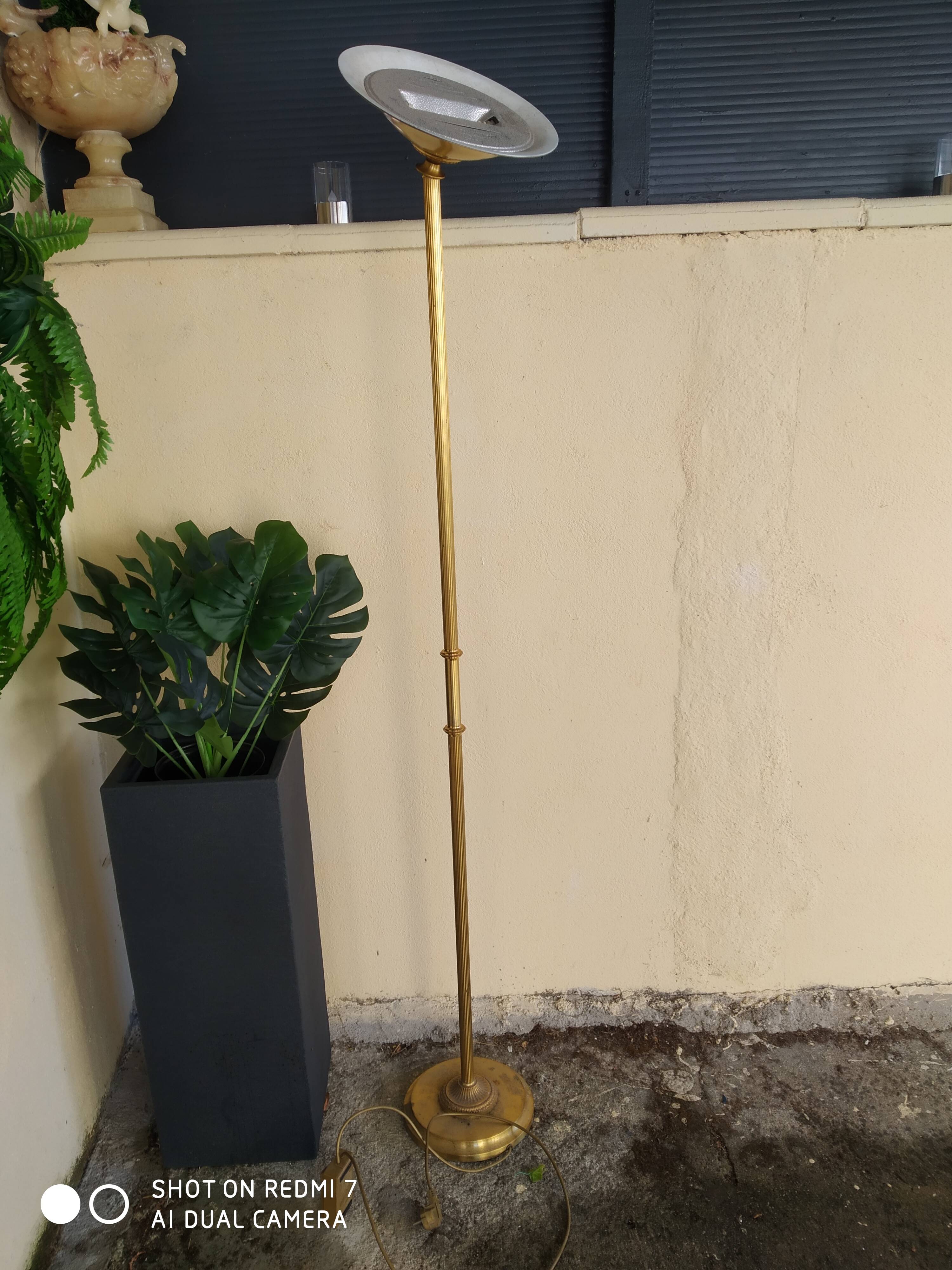 Vintage gold floor lamp