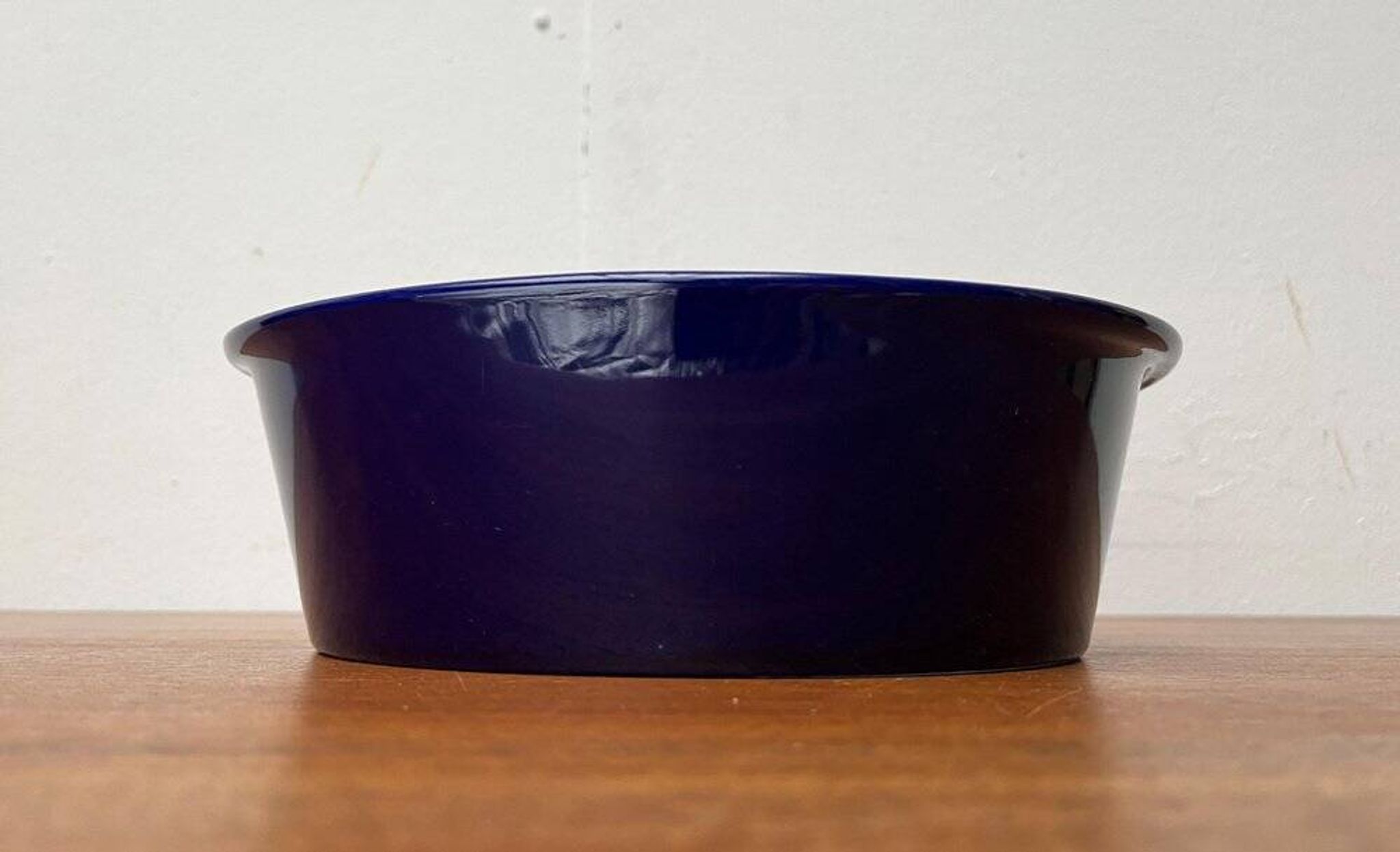 Dark blue ceramic vintage German bowl Lukull by Schönwald