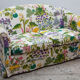Floral and nature patterned sofa, bench designed by Gocken Jobs, Sweden