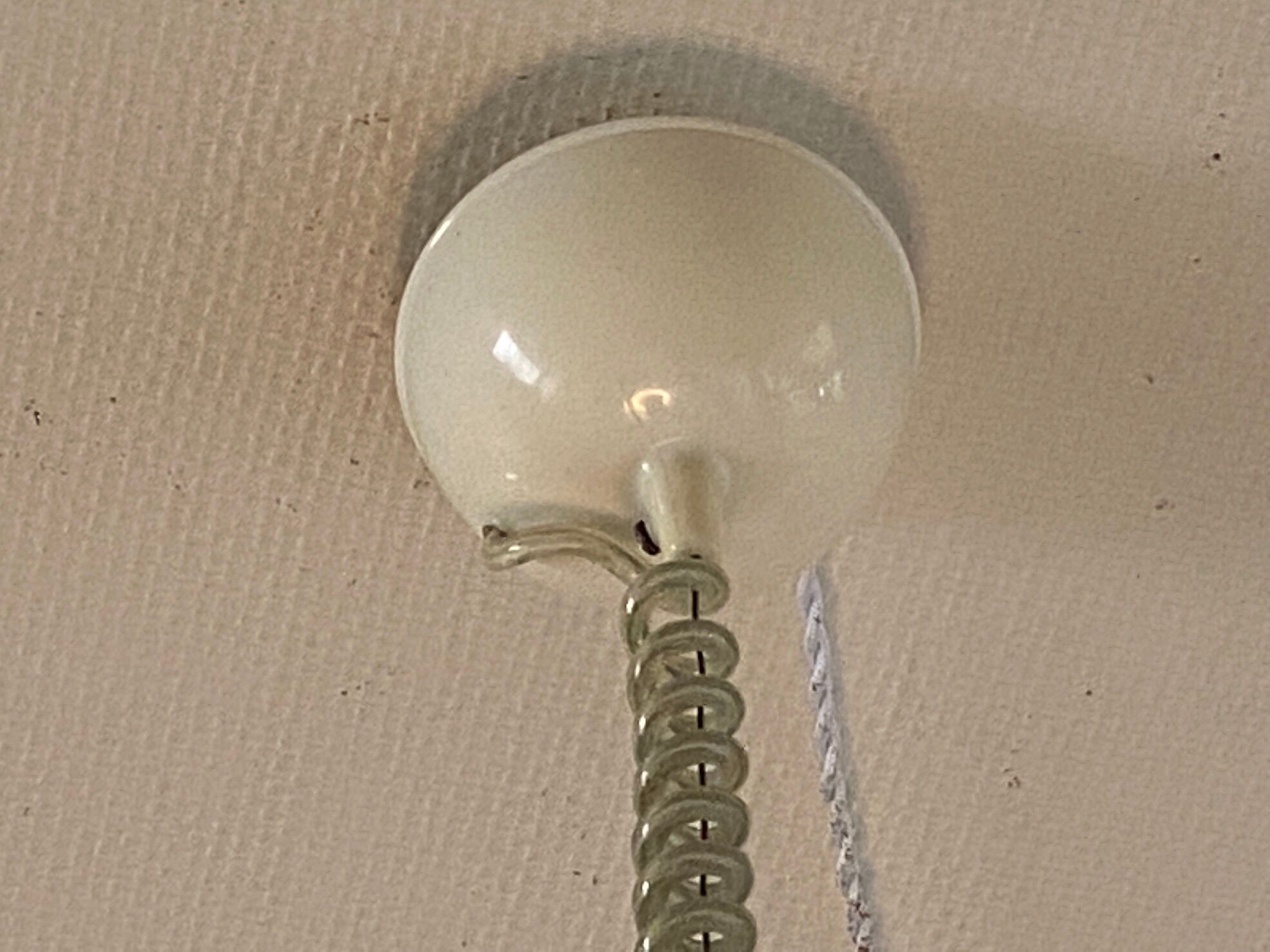 Cinea pendant lamp, Leucos workshop, Murano glass, Giusto Toso design, Italy, circa 1970.