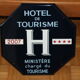 Enamelled plaque "tourist hotel" 4 stars