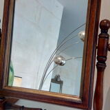 Reclining wood mirror to be laid