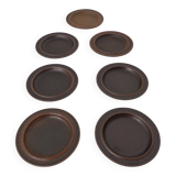 Ruska Plates by Ulla Procope for Arabia, Set of 7, Finland, 1960s, Set of 7