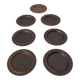 Ruska Plates by Ulla Procope for Arabia, Set of 7, Finland, 1960s , Set of 7
