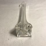 Vase soliflore ancien verre moulé vintage