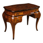 Table de toilette lombarde en marqueterie de style Louis XV du 20e siècle