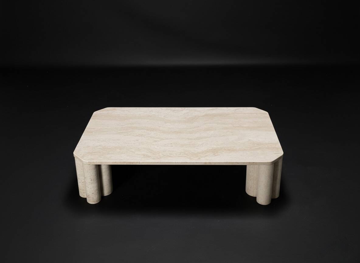 Travertine coffee table from the Italian manufacturer Up&Up.