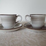 2 tasses en grès
